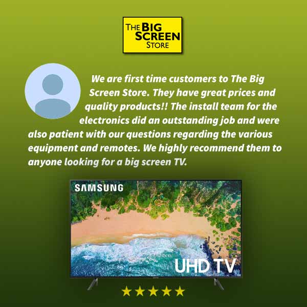 5 star review for the big screen store