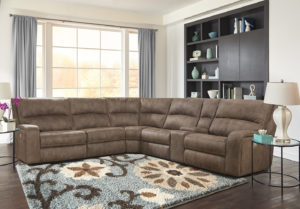 Polaris 6 piece reclining sectional with power recline and power headrest